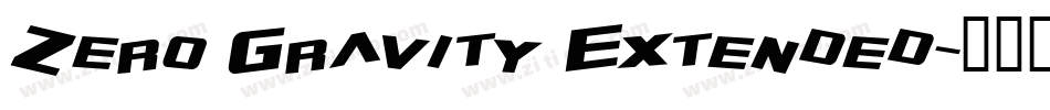 Zero Gravity Extended字体转换